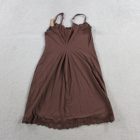 SKIMS Fits Everybody Lace Slip Dress Womens XL Cocoa Brown New with FLAW - Picture 3 of 9